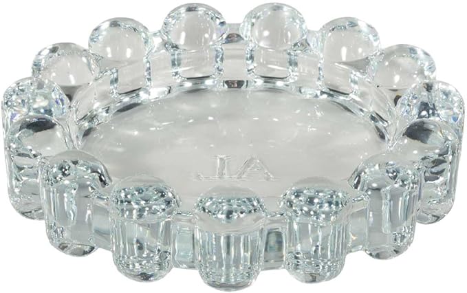 Alice Lane Original Bubble Candle Dish Large – Chic Clear Glass Candle Dish for Home Decor – Decorative Modern Candle Holder for Small Candles & Diffusers