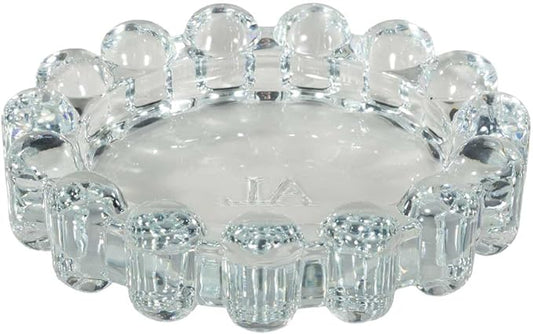 Alice Lane Original Bubble Candle Dish Large – Chic Clear Glass Candle Dish for Home Decor – Decorative Modern Candle Holder for Small Candles & Diffusers
