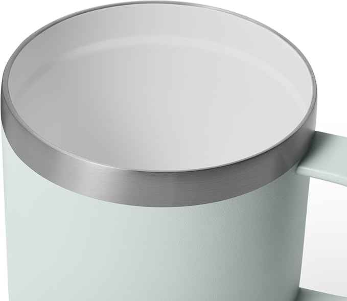 YETI Rambler 14 oz Ceramic Lined Stackable Mug, Vacuum Insulated, Stainless Steel with MagSlider Lid, Ridgeline