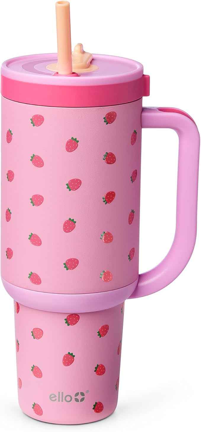 Ello Oasis 40oz Stainless Steel Tumbler - Strawberries