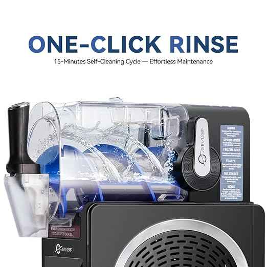 Slushie Machine 85oz Frozen Drink Maker with 6 Preset Programs, Smart Temp Control, Rinse, Low-Sugar & Alcohol Alerts Slush Maker for Milkshakes, Margarita Smoothie, Frappes and More, No Ice Needed