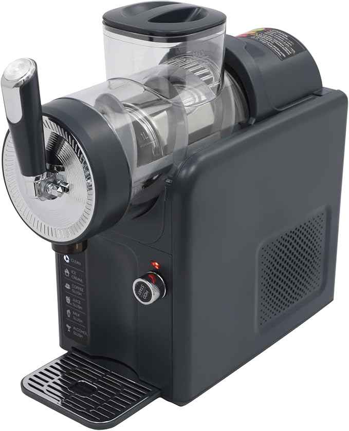 Slushie Machine & Soft Serve Ice Cream Machine,Frozen Drink Maker for Home,No Ice Needed, Self-Cleaning, 5 Presets for Soft Serve, Frozen Drink, Milk Shake, Margaritas, Frappés and More