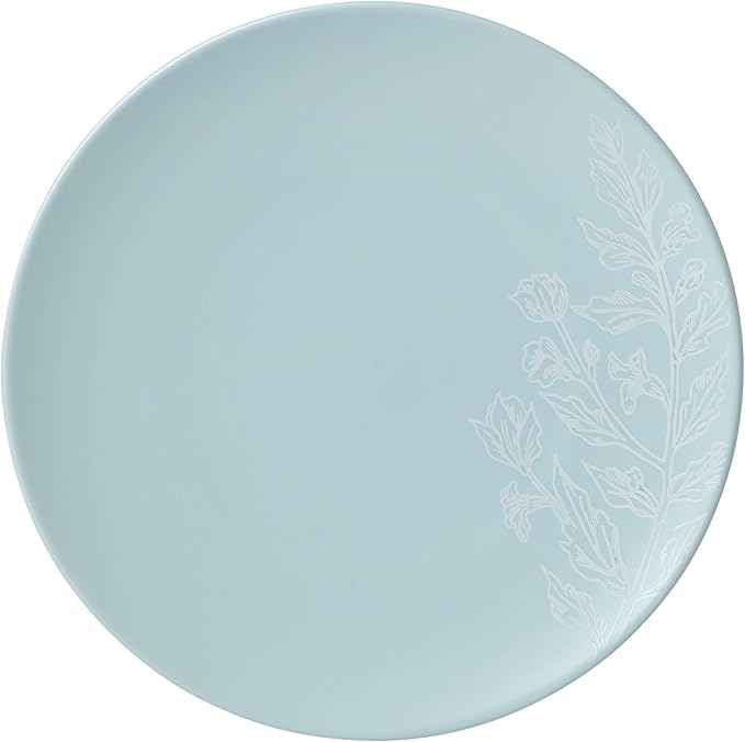 Oneida 897393 Roseto 12-Piece Dinnerware Set, French Blue