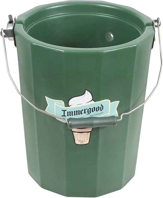 6 qt - Battery Powered Ice Cream Maker - Stainless Steel (Fits DeWalt 20v / Milwaukee 18v)