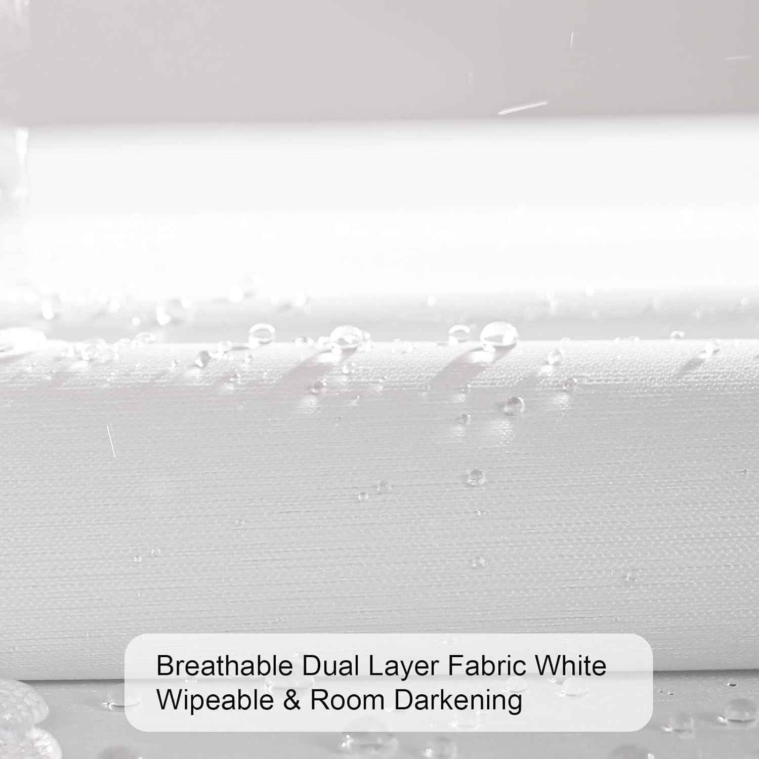 Persilux Cordless Zebra Blinds for Windows (15" W x 64" H, White) Light Filtering Zebra Shades for Indoor Windows, Sheer Shades Thermal Insulated Blinds with Upgraded Cassette, Window Shades for Home