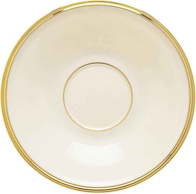 Lenox 140104040 Eternal Saucer, 1 Piece, Porcelain, 6" x 6", Service for 1, Porcelain