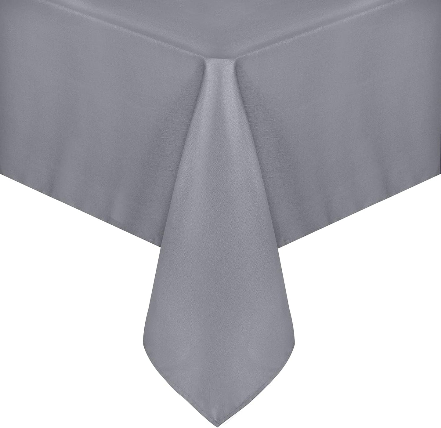 sancua Rectangle Tablecloth - 70 x 90 Inch - Stain and Wrinkle Resistant Washable Polyester Table Cloth, Decorative Fabric Table Cover for Dining Tables, Buffet Parties and Camping, Light Grey