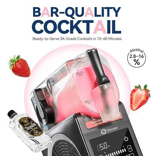 Slushie Machine 85oz Frozen Drink Maker with 6 Preset Programs, Smart Temp Control, Rinse, Low-Sugar & Alcohol Alerts Slush Maker for Milkshakes, Margarita Smoothie, Frappes and More, No Ice Needed