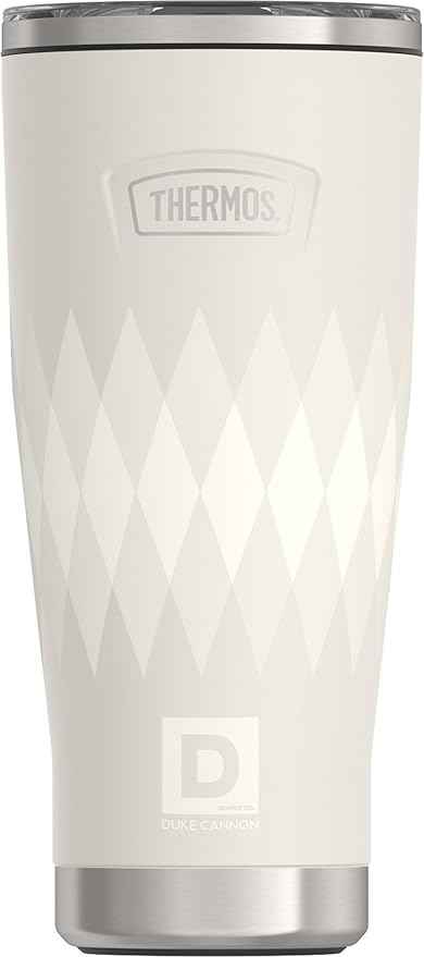 THERMOS, Stainless Steel Tumbler with Slide Lock, 18 Ounce, Argyle