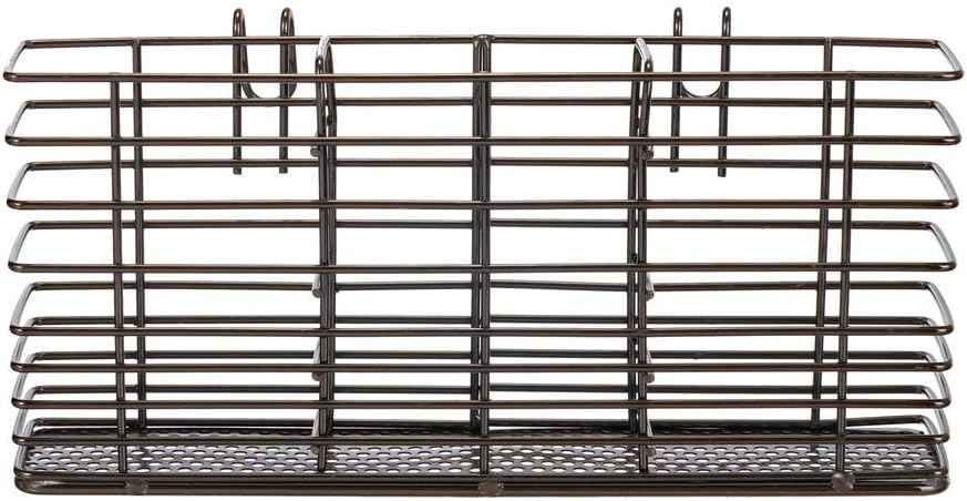 SANNO Stainless Steel Utensil Drying Rack Silverware Holder for Dish Rack, Hanging Cutlery Utensil Holder Silverware Organizer Stainless Steel Rack with Hooks