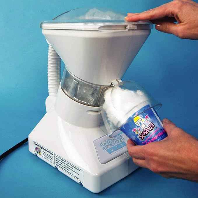 SNOWIE - Little Snowie Max Snow Cone Machine - Premium Shaved Ice Maker, With Powder Sticks Syrup Mix, Entrepreneur Kit