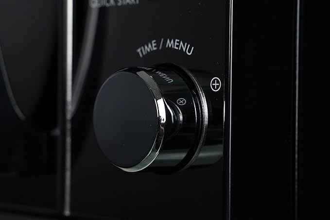 BBEK1145DG Brabantia Microwave with Grill Function, 20 Liters, Free Standing, 13 Automatic Programs, 6 Power Levels, Digital Timer, Large Capacity, 700 W, Black, BBEK1145DG