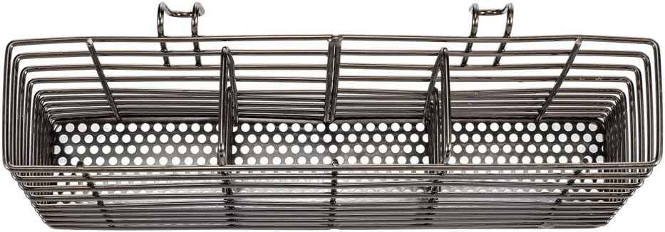 SANNO Stainless Steel Utensil Drying Rack Silverware Holder for Dish Rack, Hanging Cutlery Utensil Holder Silverware Organizer Stainless Steel Rack with Hooks