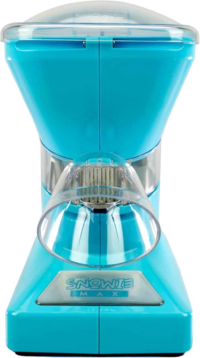 SNOWIE - Little Snowie Max Snow Cone Machine - Premium Shaved Ice Maker, With Powder Sticks Syrup Mix, 6-Stick Kit, Light Blue