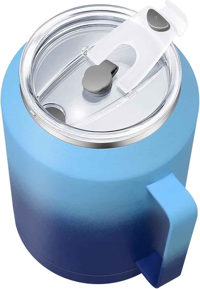 Zenbo 50 oz Mug Tumbler – Stainless Steel Vacuum Insulated Mug with Handle,Lid and Straw,Keeps Drinks Cold up to 36 Hours – Sweat-Proof Body, Dishwasher Safe