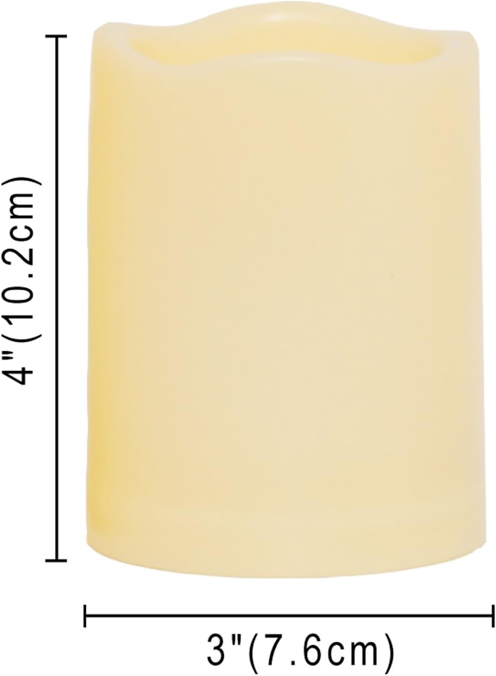 CANDLE CHOICE Waterproof Outdoor Battery Operated Flameless Candles with Remote Timer Plastic Flickering Fake Electric LED Pillars for Lantern Garden Wedding Christmas Decorations 3x4 Inches 2 PCS