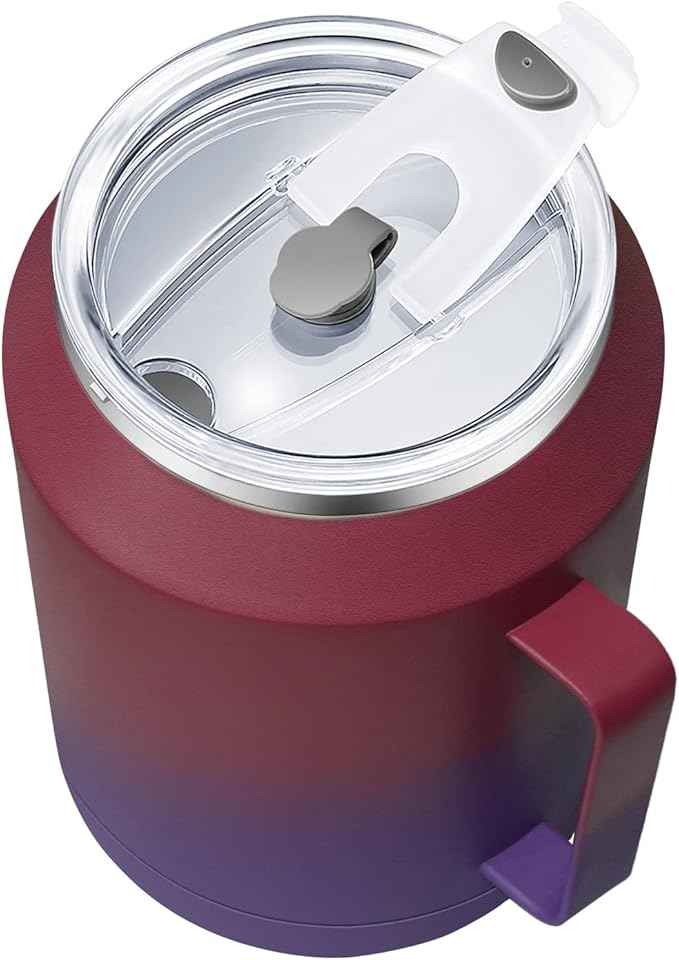 Zenbo 50 oz Mug Tumbler – Stainless Steel Vacuum Insulated Mug with Handle,Lid and Straw,Keeps Drinks Cold up to 36 Hours – Sweat-Proof Body, Dishwasher Safe