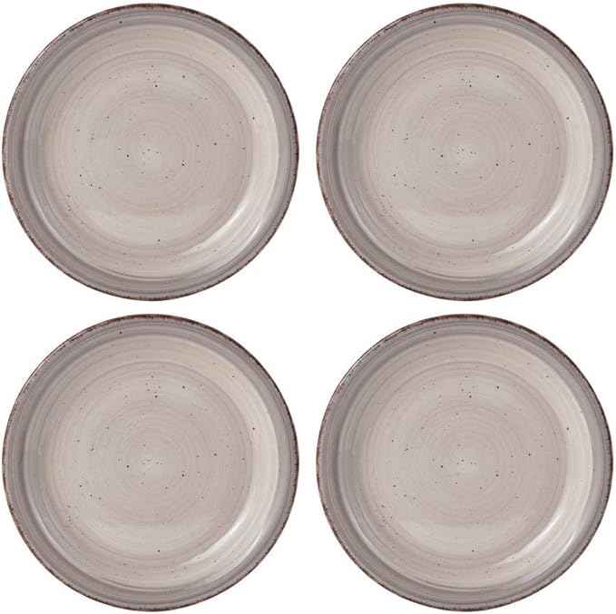 Pfaltzgraff Sadie 16-Piece Cream Dinnerware Set, Service for 4, Durable Stoneware Plates and Bowls with Classic Design, Microwave and Dishwasher Safe