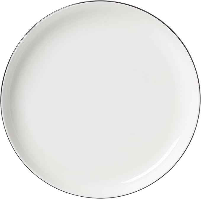 Oneida 896602 24 Seven Black Rim 12-Piece Dinnerware Set