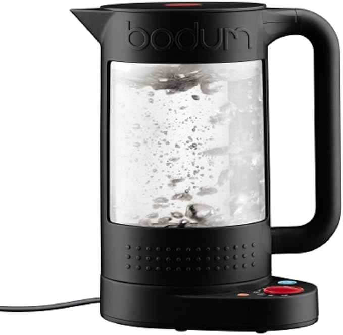 Bodum 11659-01EURO Bistro Electric Cooker, Double Wall Design with Temperature Control Plastic 19.5 x 23 x 26.5 cm Black, Plastic, Black, 19.5x23x26.5 cm
