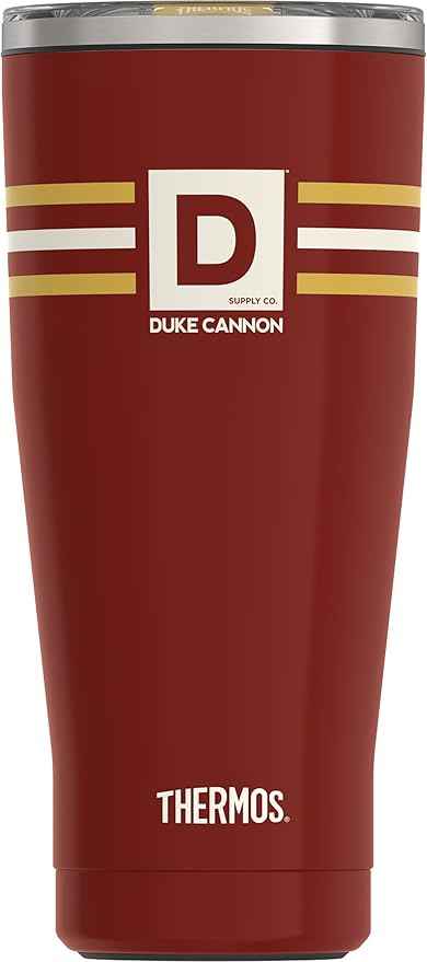 THERMOS, Stainless Steel Tumbler with Slide Lock, 18 Ounce, Vintage Stripe