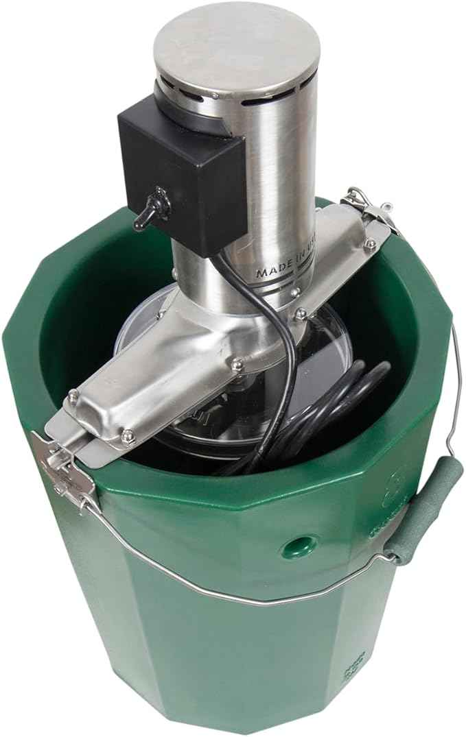 8 qt - Electric Ice Cream Maker - Stainless Steel - 110 volt
