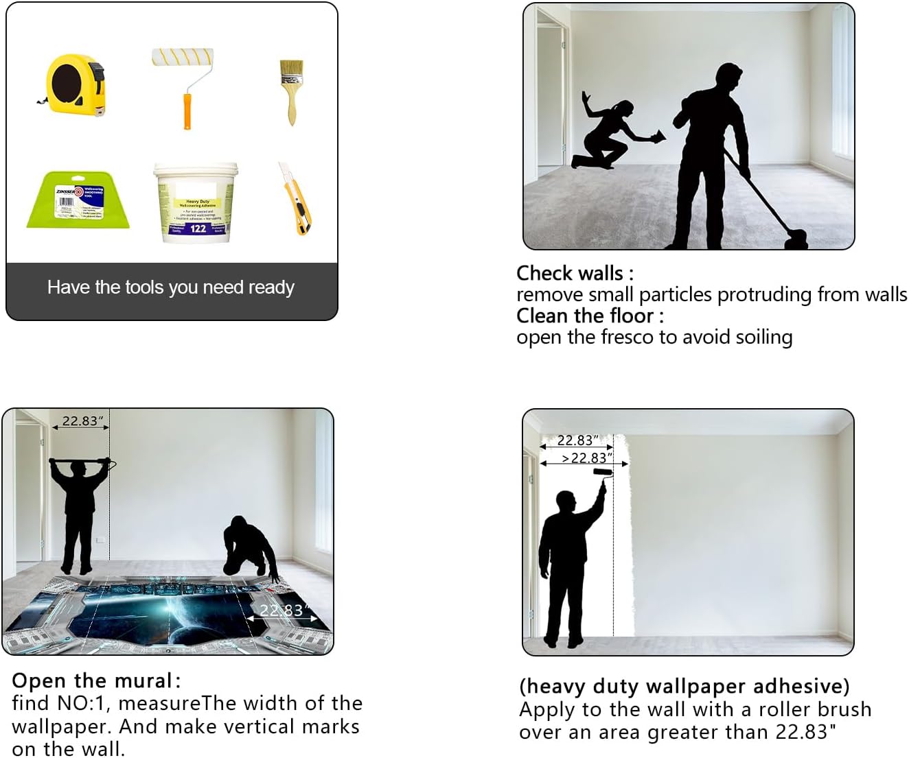 Galaxy Spaceship Bathroom wallpeper Living Room Bedroom Ceiling Wall Mural - 160"x108" (Not Peel and Stick)