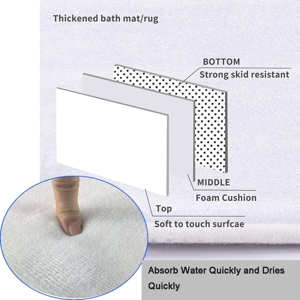 NEWSUYAA Halloween Decorations Shower Curtain Set with Non-Slip Rugs and Bath Mats,Black Skull Skeleton Bathtub Curtains with 12 Hooks,All Saints'Day (Nov 1st) Bathroom Decor