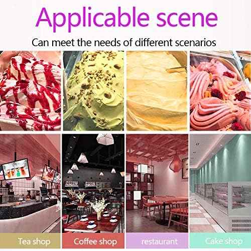 Kolice Commercial ETL Certificate Heavy Duty Countertop Gelato Hard Ice Cream Machine, Sorbettos Maker, Italian Water Ice Cream Machine, Street Food Machine-9-11 gal/hour