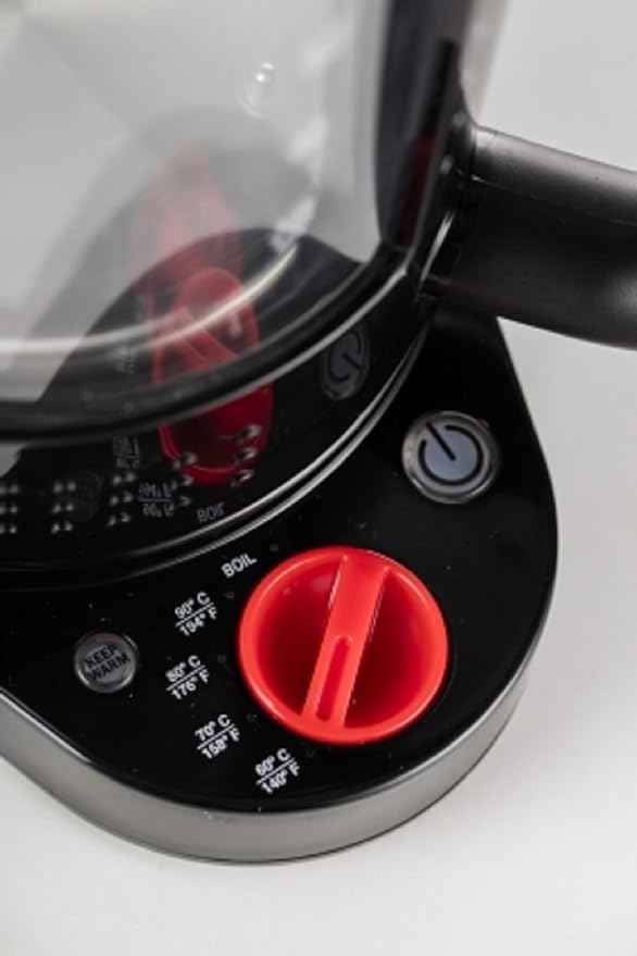 Bodum 11659-01EURO Bistro Electric Cooker, Double Wall Design with Temperature Control Plastic 19.5 x 23 x 26.5 cm Black, Plastic, Black, 19.5x23x26.5 cm