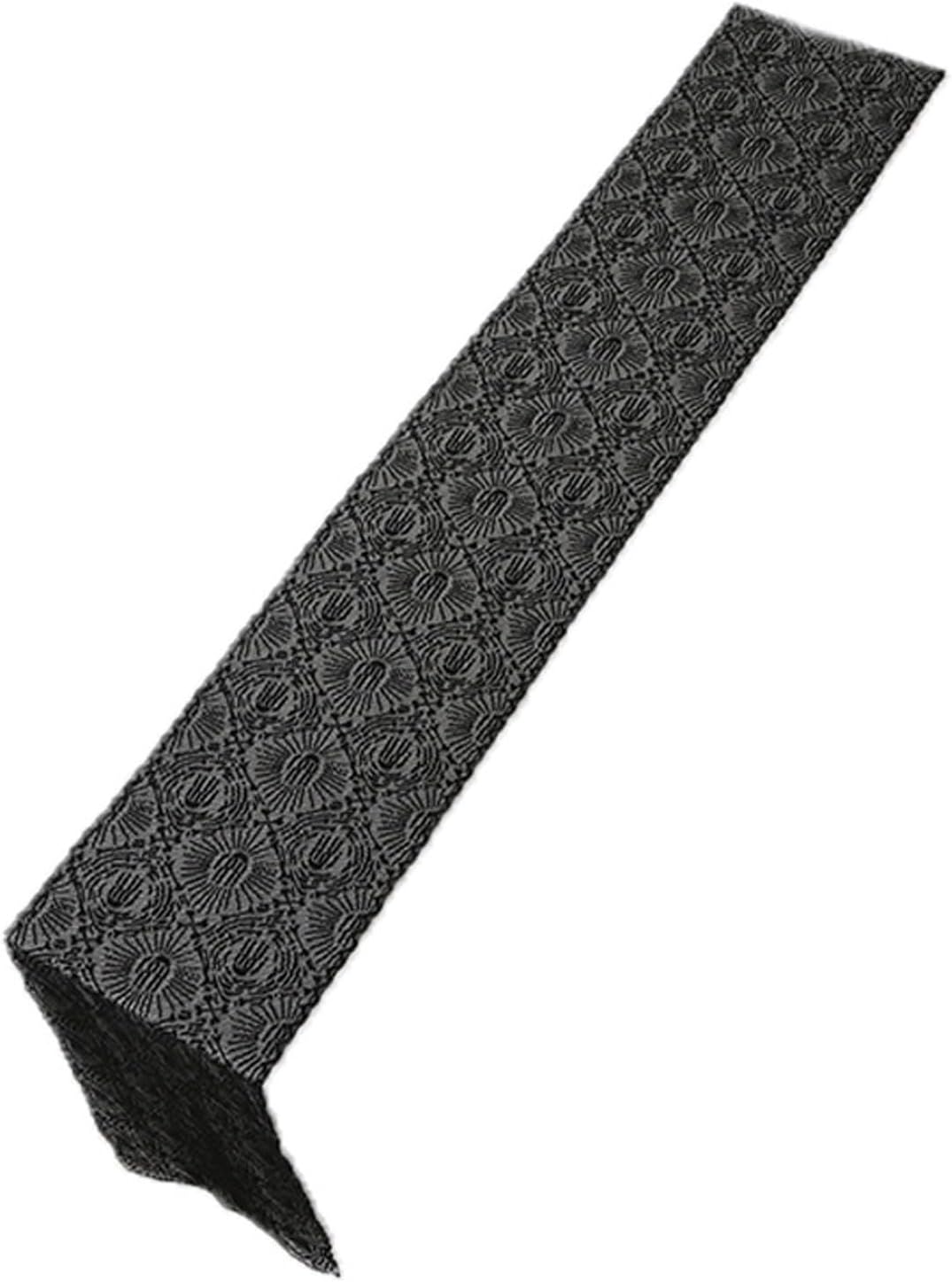 Halloween Black Lace Table Runner Ghost Hand Pattern Gothic Table Decorations Fireplace Mantel Scarf Halloween Indoor Party Tabletop Decor Supplies for Home Party 12×71 Inches