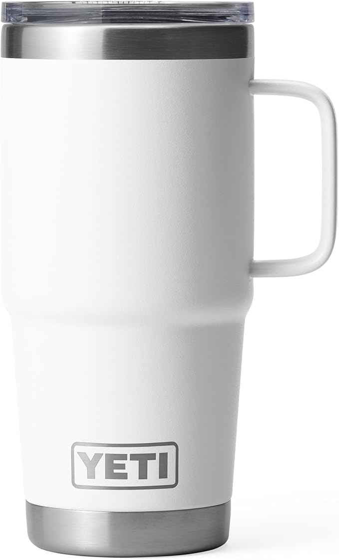 YETI Rambler 20 oz Travel Mug, Stainless Steel, Vacuum Insulated with Stronghold Lid
