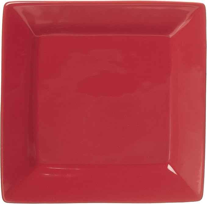 10 Strawberry Street Nova Square 16 pc Dinnerware Set, Red
