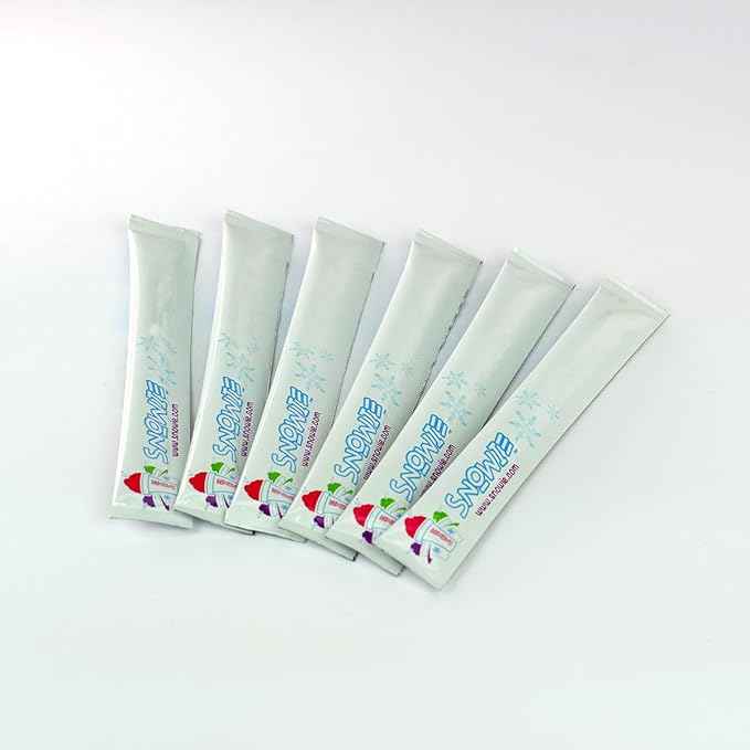 SNOWIE - Little Snowie Max Snow Cone Machine - Premium Shaved Ice Maker, With Powder Sticks Syrup Mix, 6-Stick Kit, Light Blue