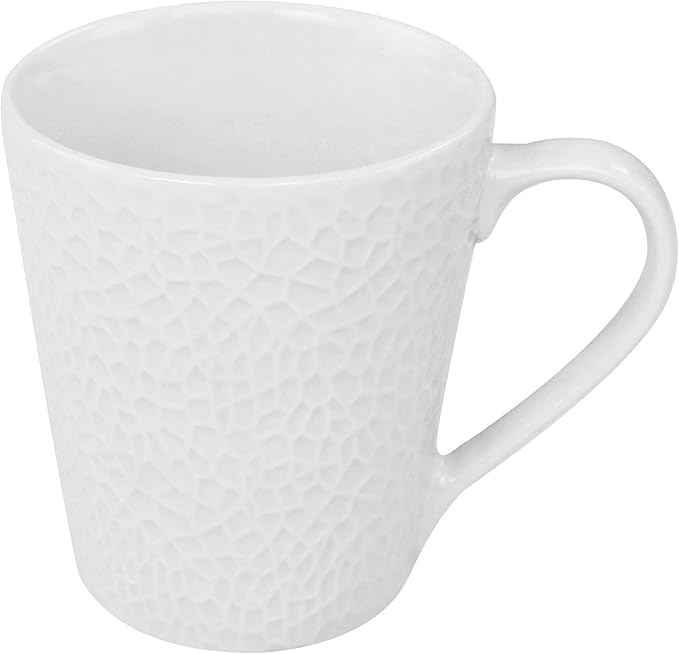 Elama White Porcelain Dish Dinnerware Set, 16 Piece, Jasmine (Elama Glossy)