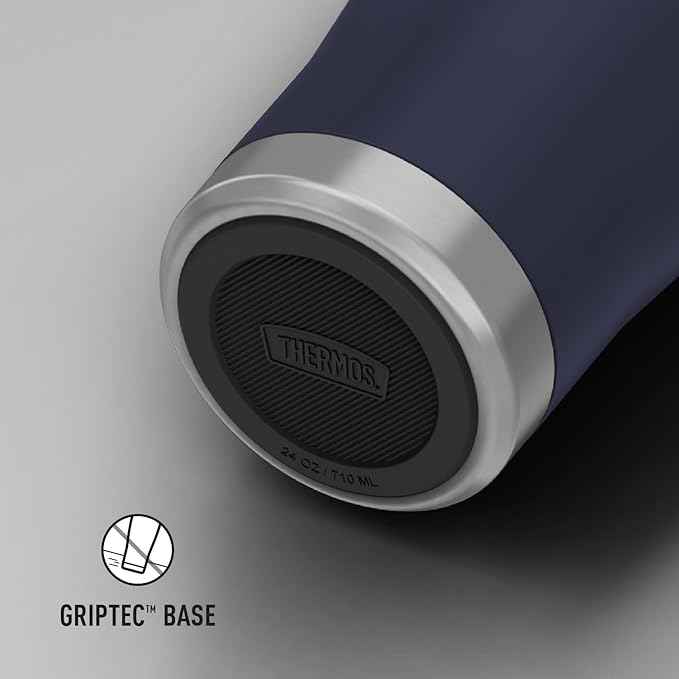 THERMOS ICON SERIES, Stainless Steel Tumbler with Slide Lock, 24 Ounce, Mystic Navy