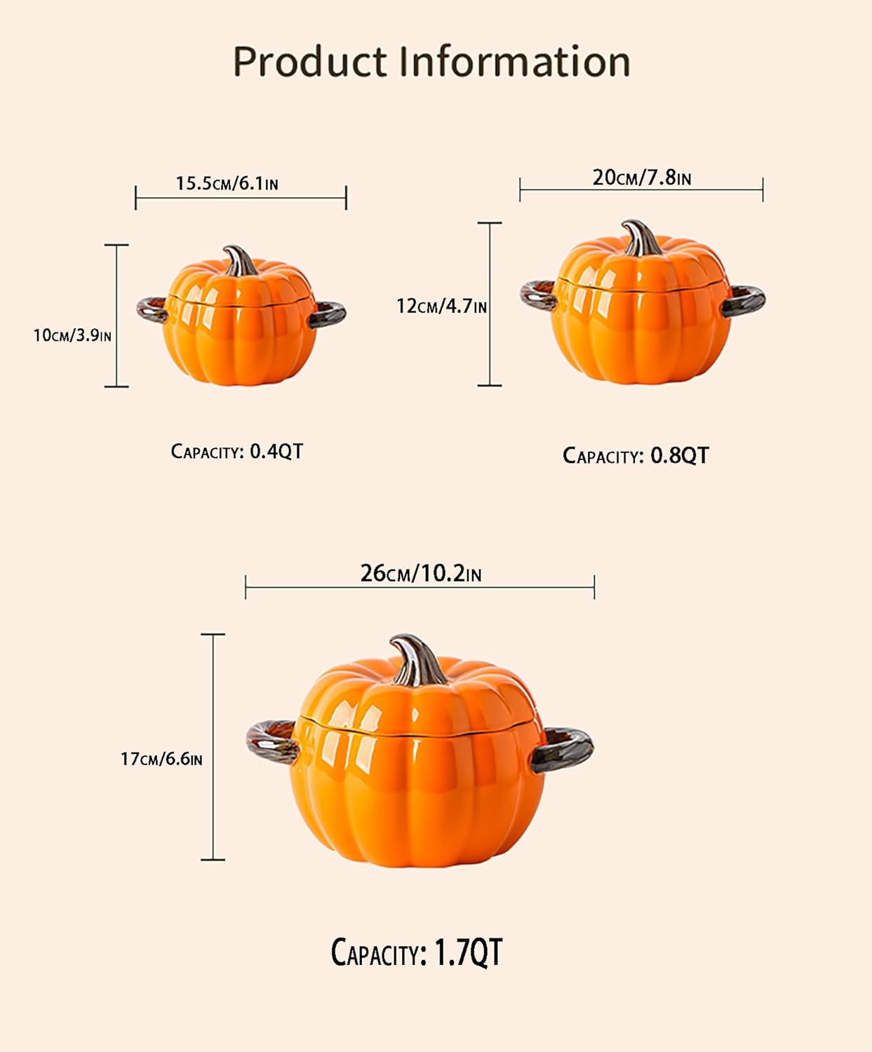 Ceramic Pumpkin Casserole Pot,Pumpkin Dutch Oven Pot with Lid,Halloween Pumpkin Soup Bowls, Creative Tableware Ceramic Pumpkin Bowl for Thanksgiving Autumn Fall Baking Halloween,Pink,0.4qt