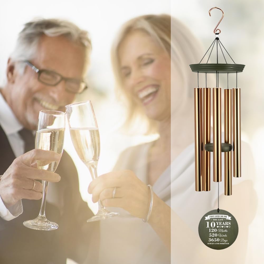 ASTARIN Personalized Wind Chimes for Anniversary, Customized Wedding, Anniversary Presents, Birthday Gifts for Loved One,Gifts for Couples, Gift for Wife, Gift for Her