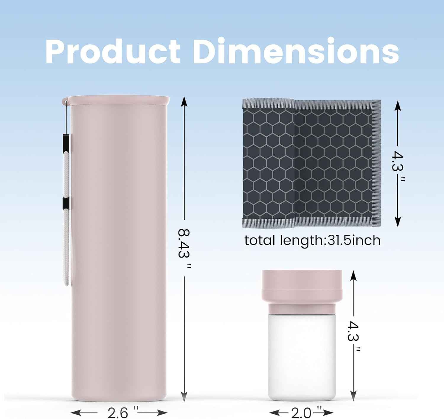 COOLING STATION 3-in-1 Portable Kit: Insulated Stainless Steel Bottle with Reusable Ice Bag & Cooling Towel. Long-Lasting Cold Relief for Daily Commute, Gym, Sports & Outdoor Travel. (pink)