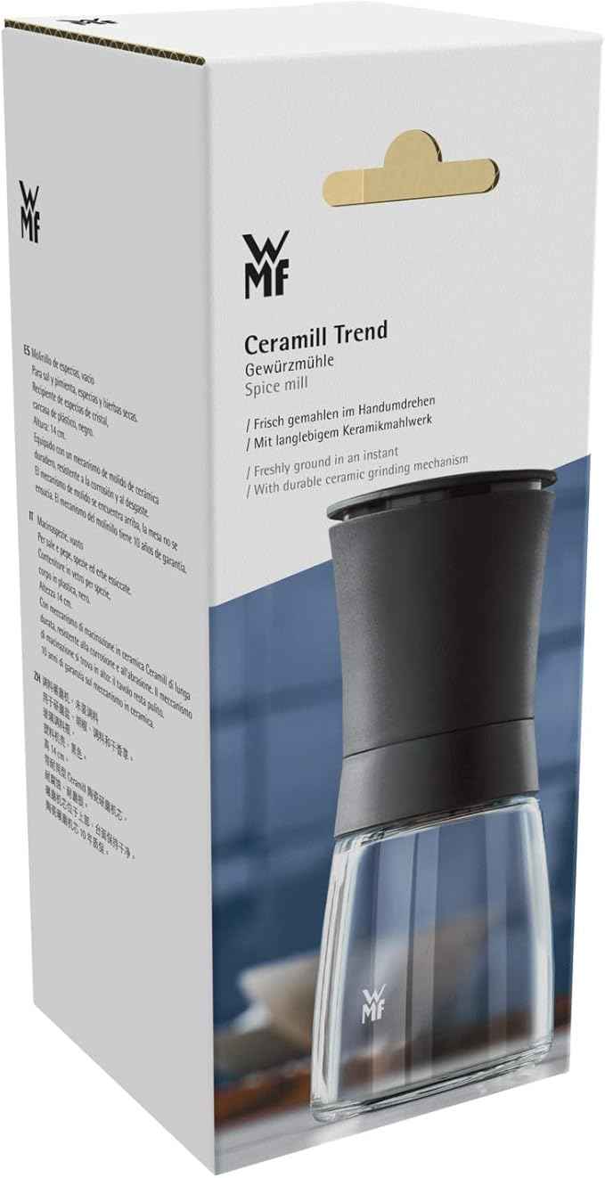 WMF Trend Spice Mill Black Empty with Ceramic Grinder.