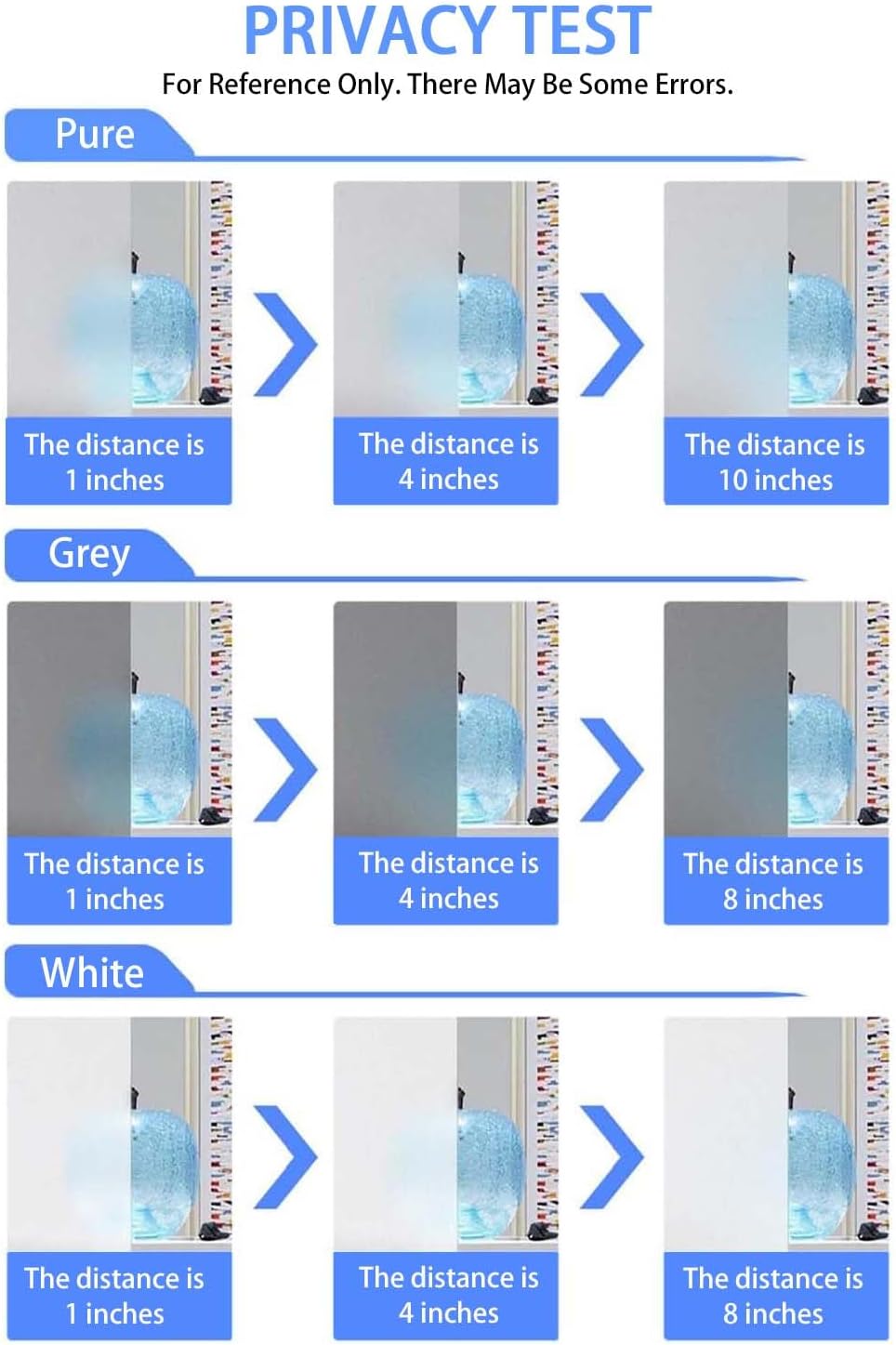Frosted Window Film, Removable Glass Door Privacy Film, Suitable for Bathrooms, Offices, Static Cling Decorative Film, Reusable Window Stickers (White, 29.6X78.7 Inch)