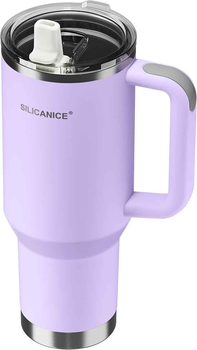 For Travel & Gym – Never Drink from a Moldy Lid Again: 40oz Hygienic Tumbler, 100% Leakproof Lid & Removable Foldable Spout. Reinforced Base, Fits Cup Holders - Lilac