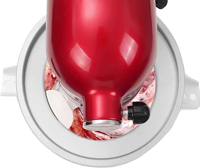 2 Quart Ice Cream Maker Attachment with Mixing Paddle and Drive Assembly, Compatible with 4.5/5 Quart Tilt-Head Stand Mixer K45SS, KSM75, KSM150 and 6 Quart Bowl-Lift Stand Mixers
