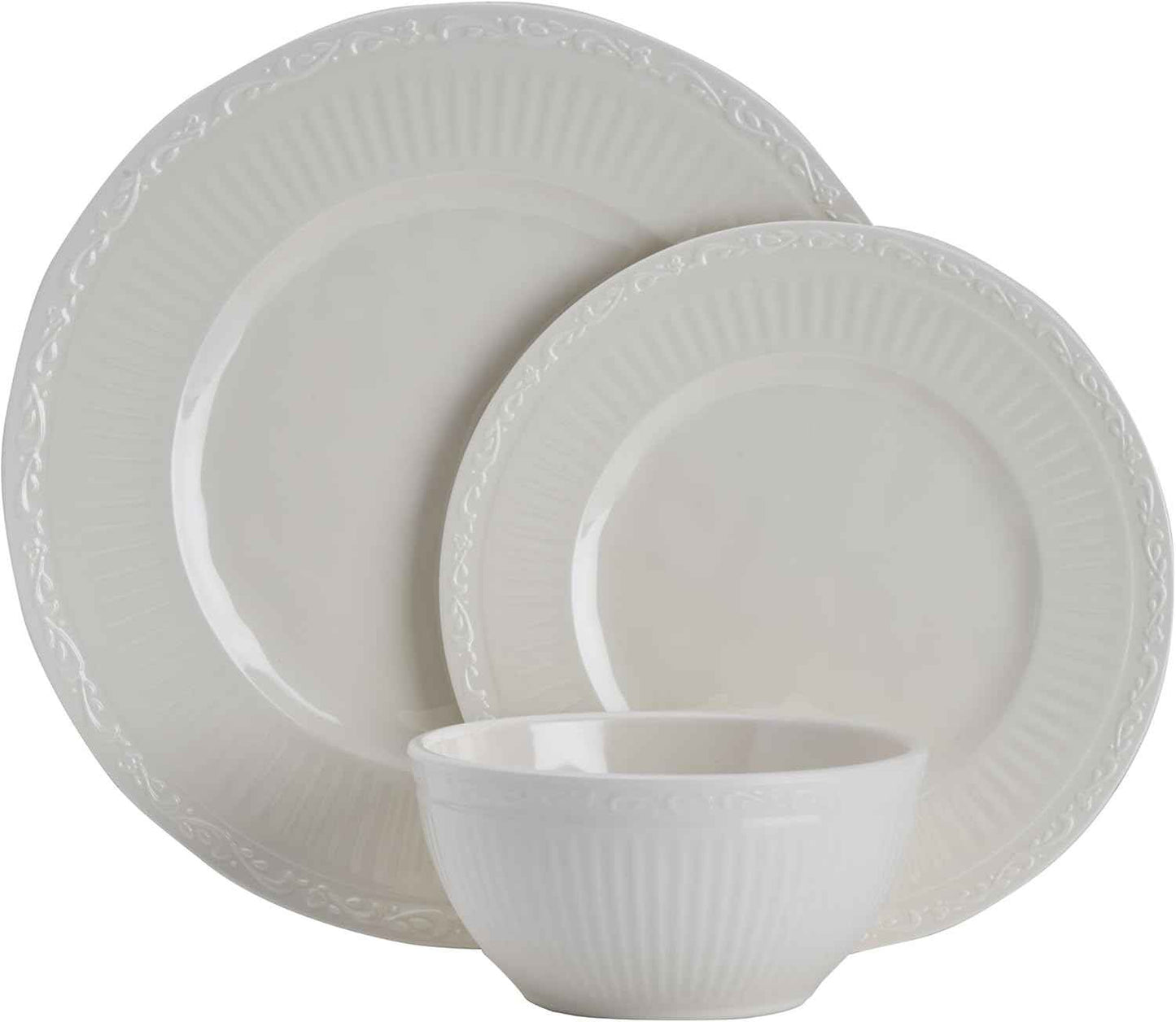 Mikasa Italian Countryside 12 Piece Melamine Outdoor Dinnerware Set, Service for 4