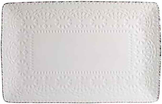 Pfaltzgraff Chateau Serve Platter, 14.25 Inch, Blue and White,Cream