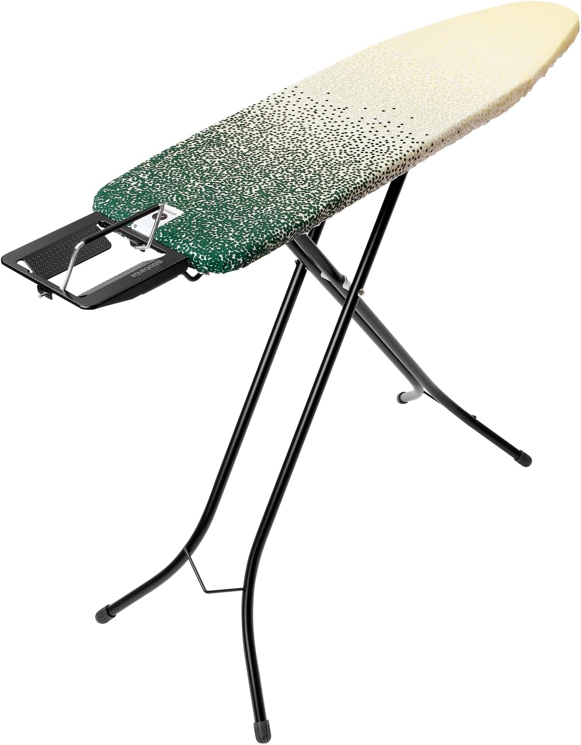 Brabantia Size A Compact Small Ironing Board (43x12 in) 7 Height Options, Adjustable Steam Iron Rest Holder (New Dawn) Non-Slip Feet, Anti-Collapse Child Locks