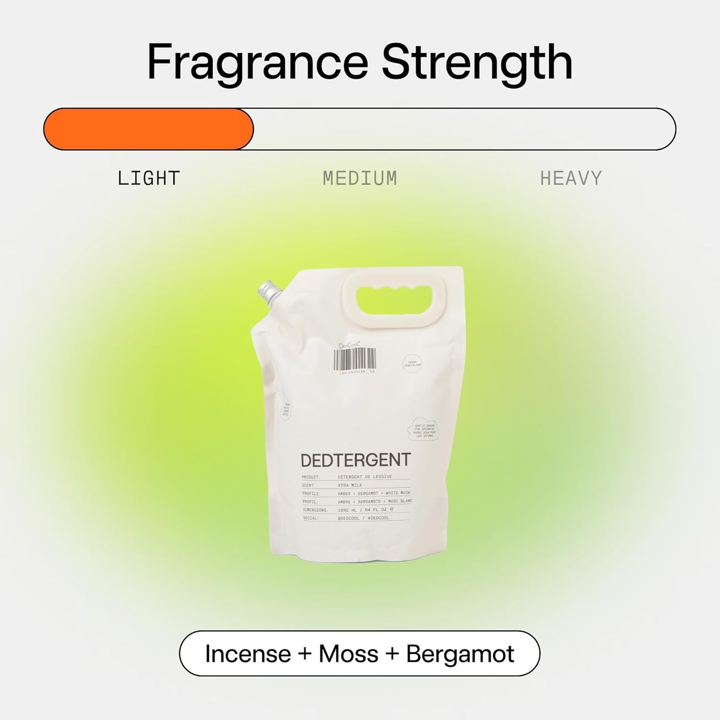 DedCool Liquid Laundry Dedtergent (05 Spring Refill 64 oz) Luxurious Fragrance, Scented, Removes Stains, Ideal for 60 Washes, Infused with Essential Oils, Vegan, Non-Toxic, Cruelty & Dye Free