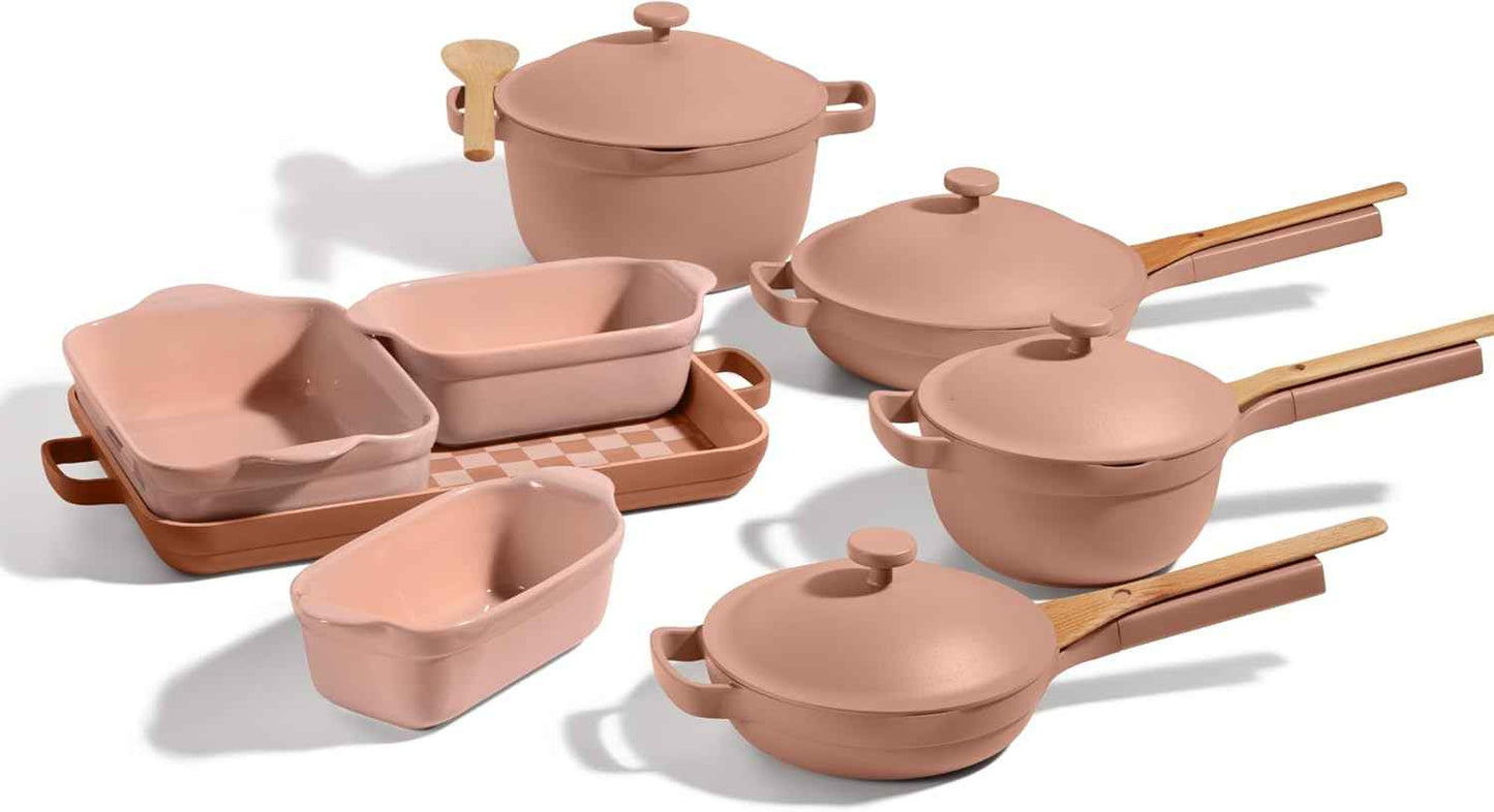 Our Place Ultimate Cookware Set - Complete 18-Piece Set Including the Always Pan, Perfect Pot, and Bakeware Set | Multifunctional, Toxin-Free Nonstick | Replaces 44 Pieces | Spice