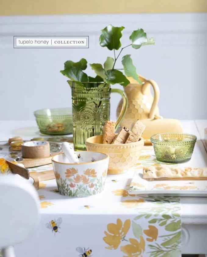 Boston International Vintage-Inspired Glass Serving Bowl with Embossed Floral Pattern for Salad Snacks Dinner, Small 4.75" x 2.25", Olive Green Codi