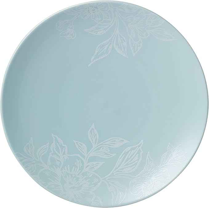 Oneida 897393 Roseto 12-Piece Dinnerware Set, French Blue